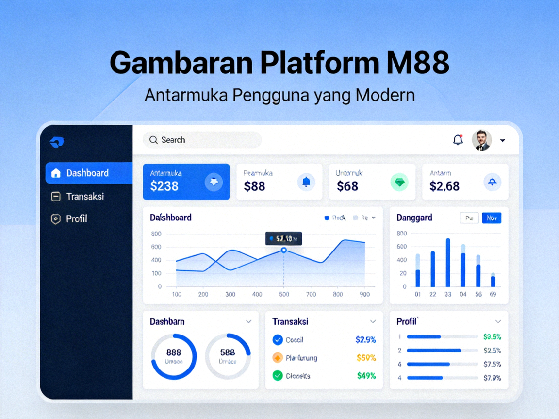 Gambaran Platform M88 - Antarmuka Pengguna yang Modern